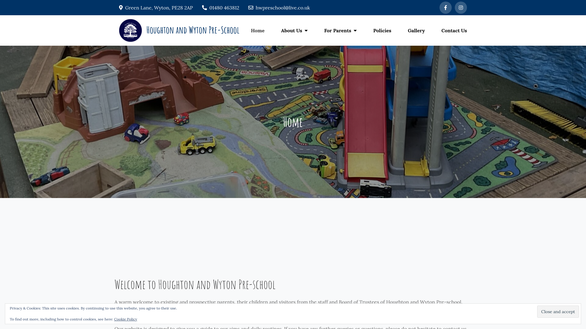Website screenshot