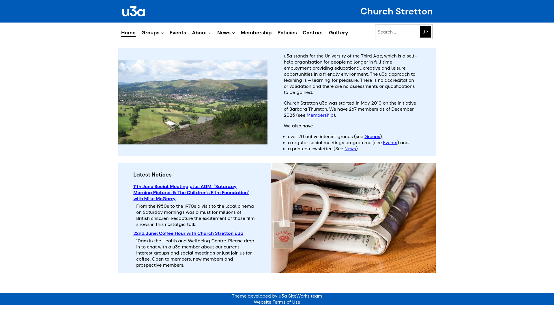Website screenshot