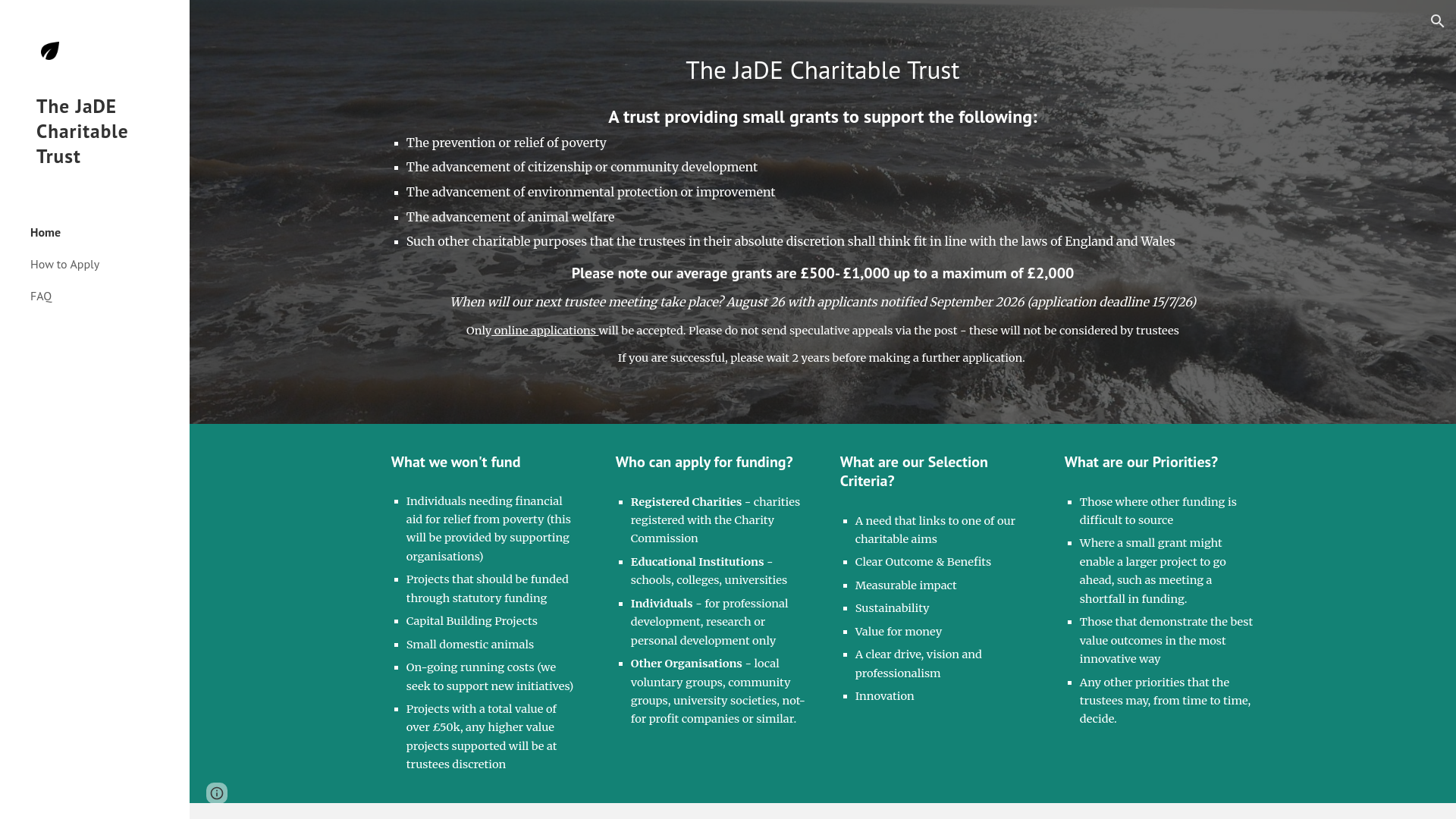 Website screenshot