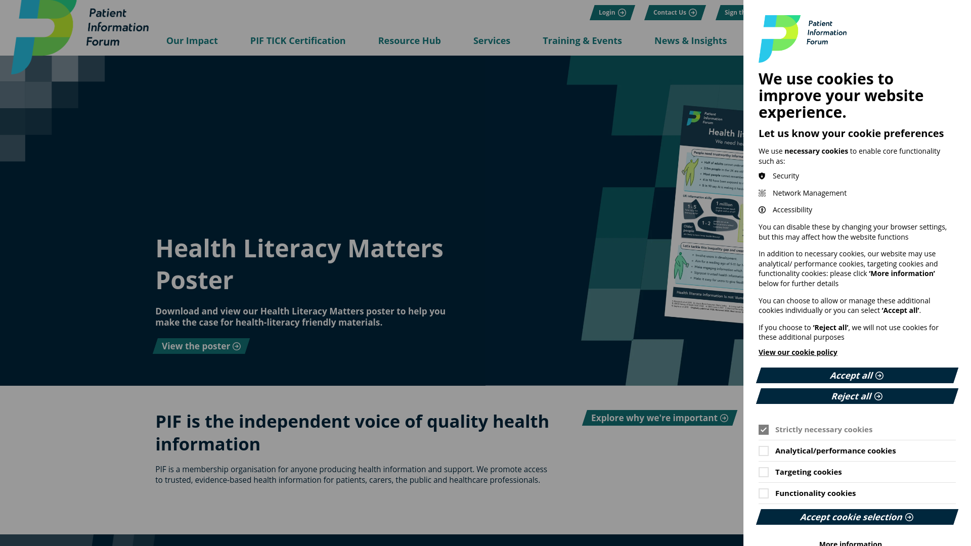 Website screenshot