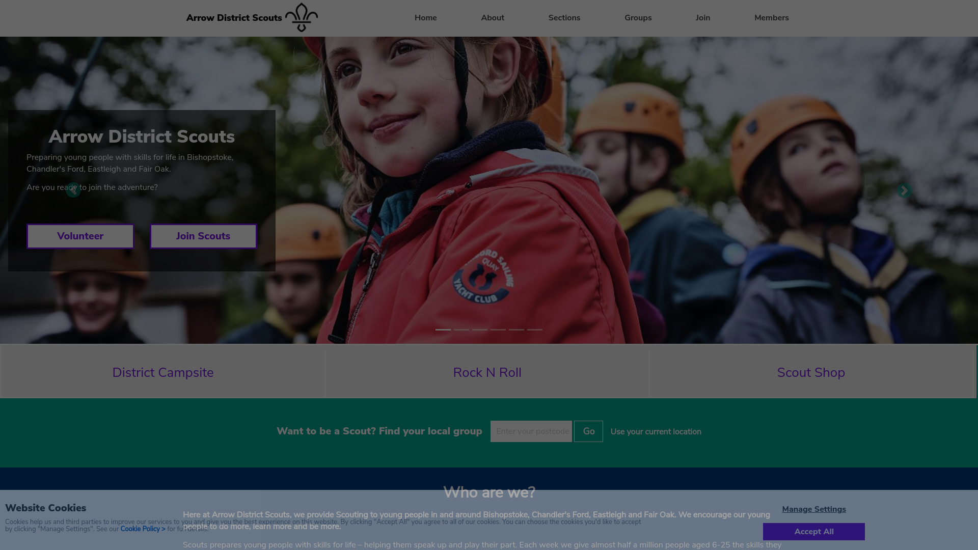 Website screenshot
