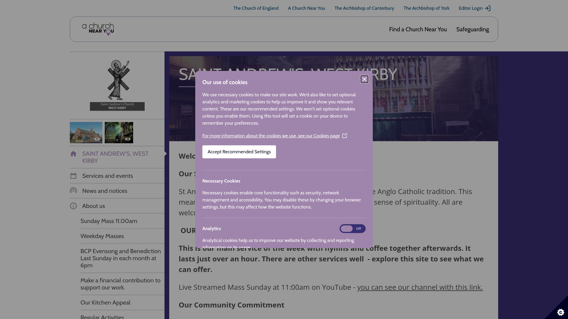 Website screenshot