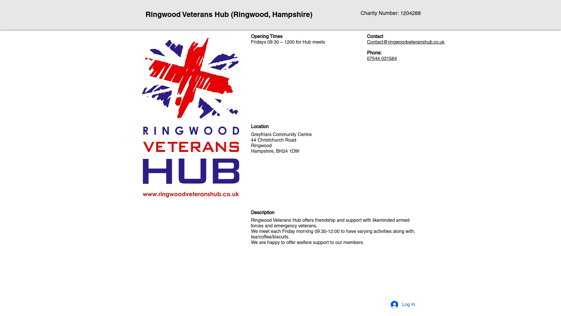 Website screenshot