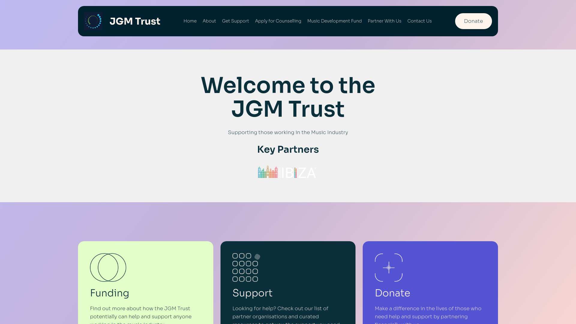 Website screenshot
