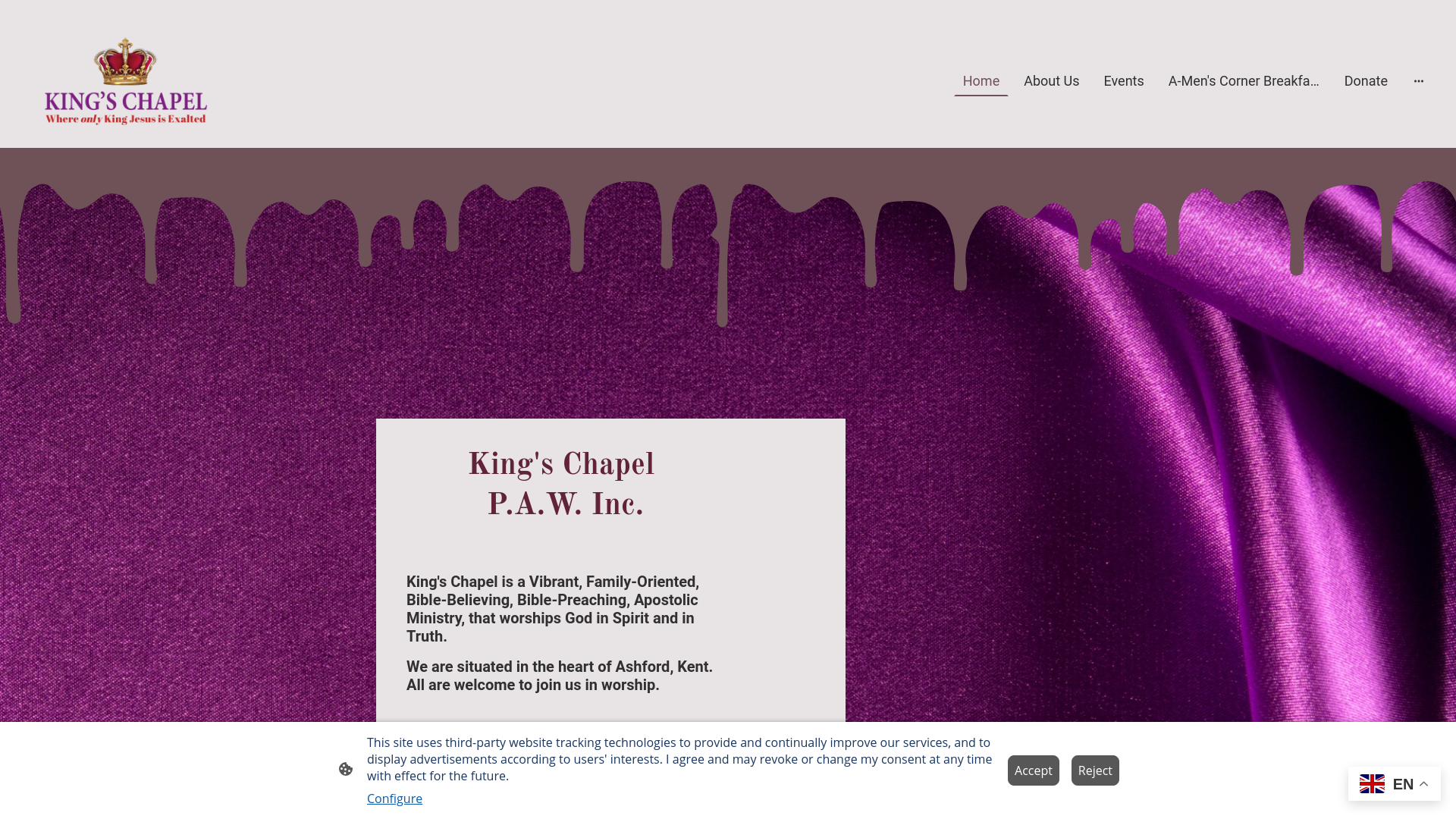 Website screenshot