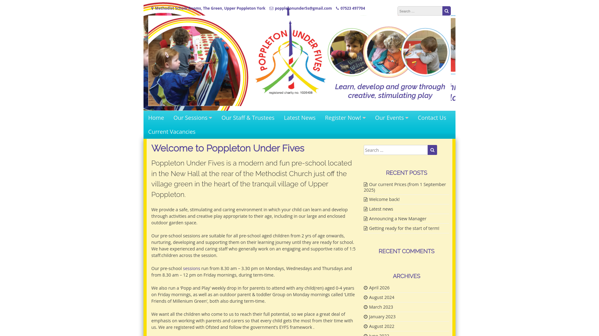 Website screenshot