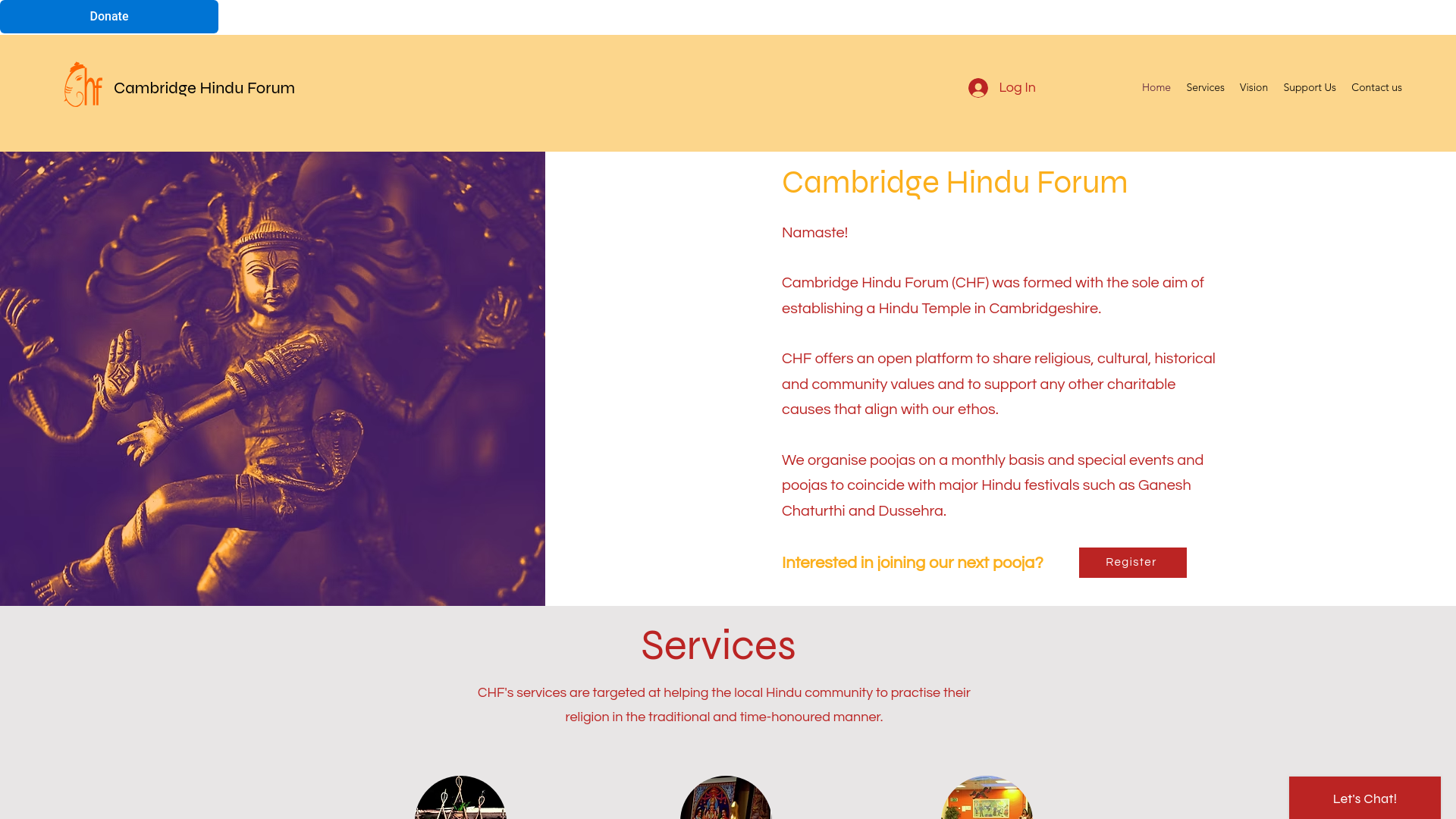Website screenshot