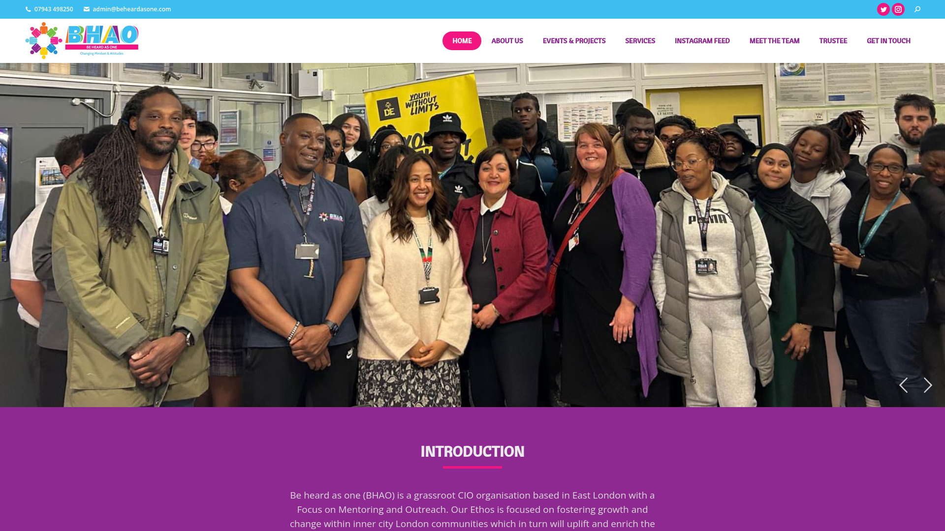 Website screenshot