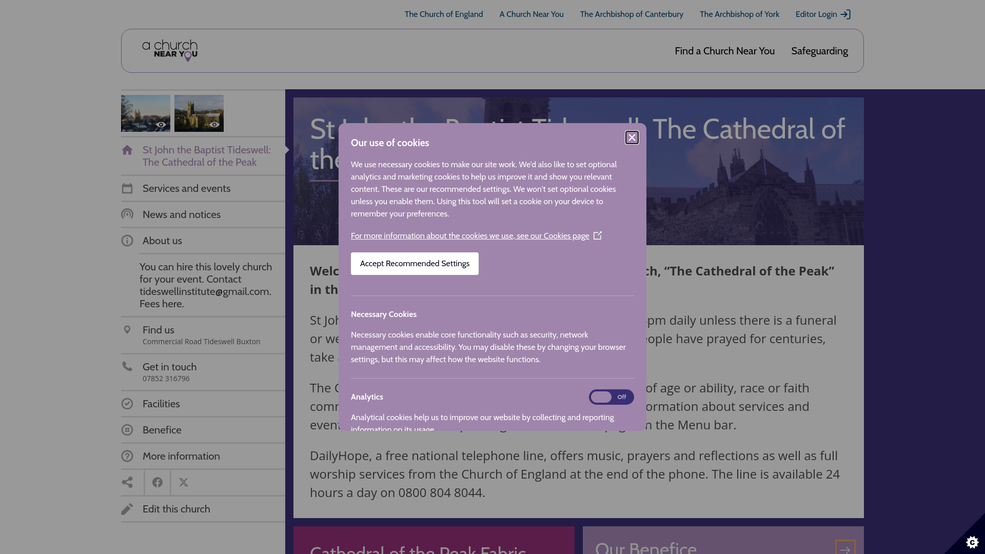 Website screenshot