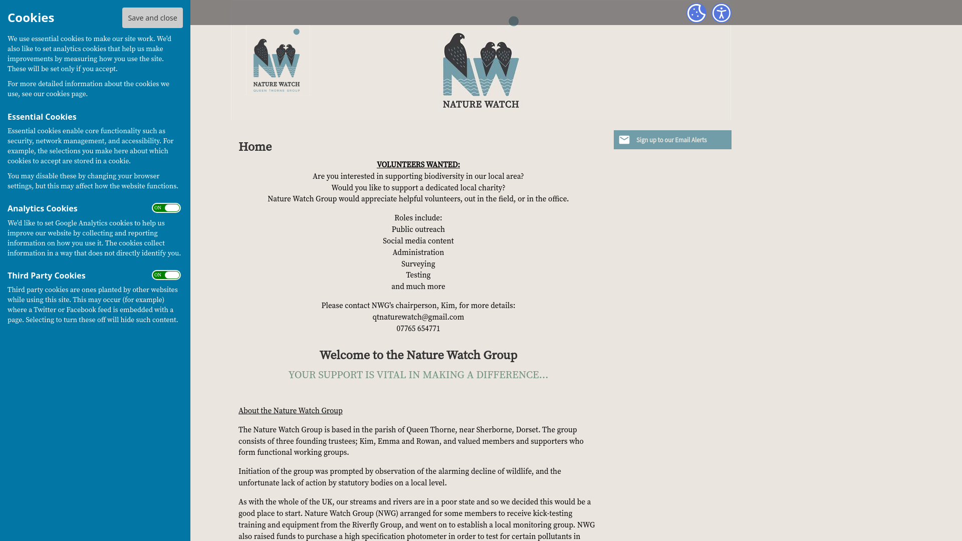 Website screenshot