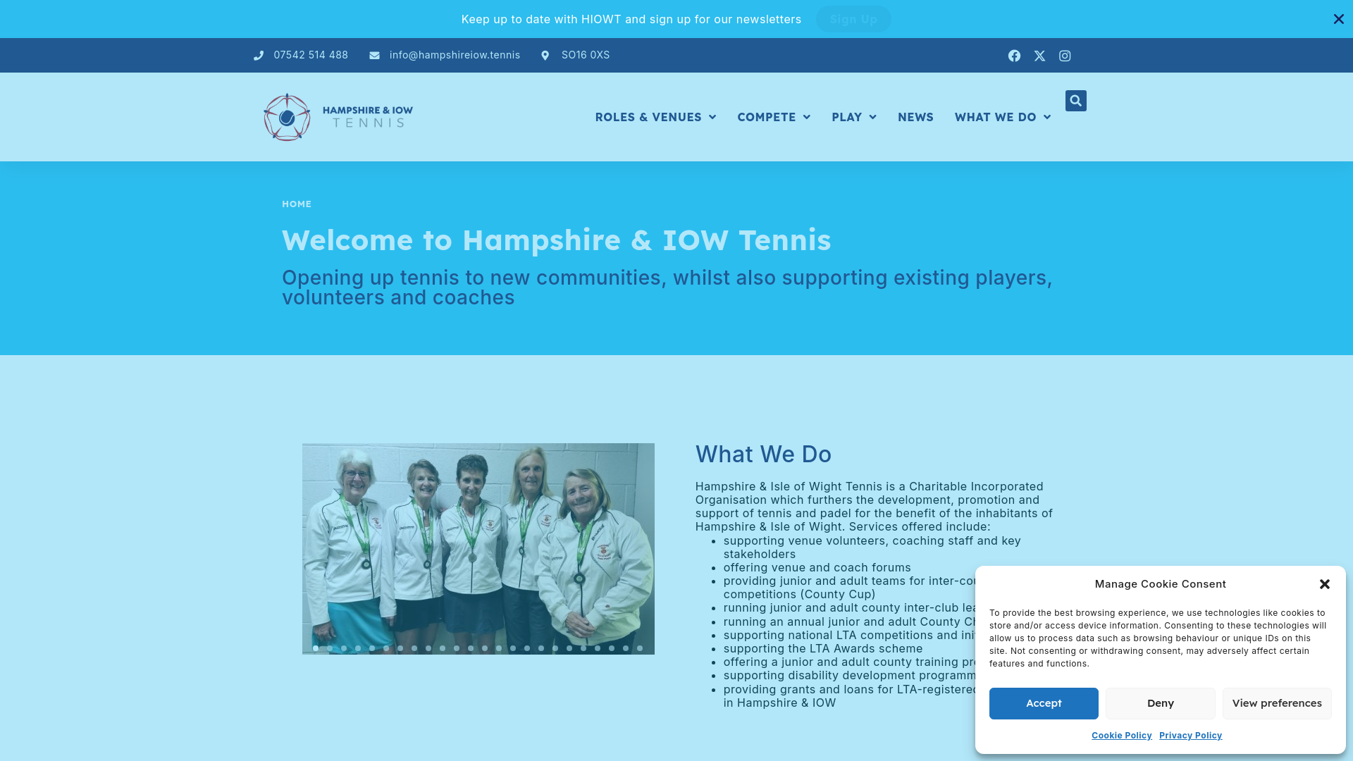 Website screenshot