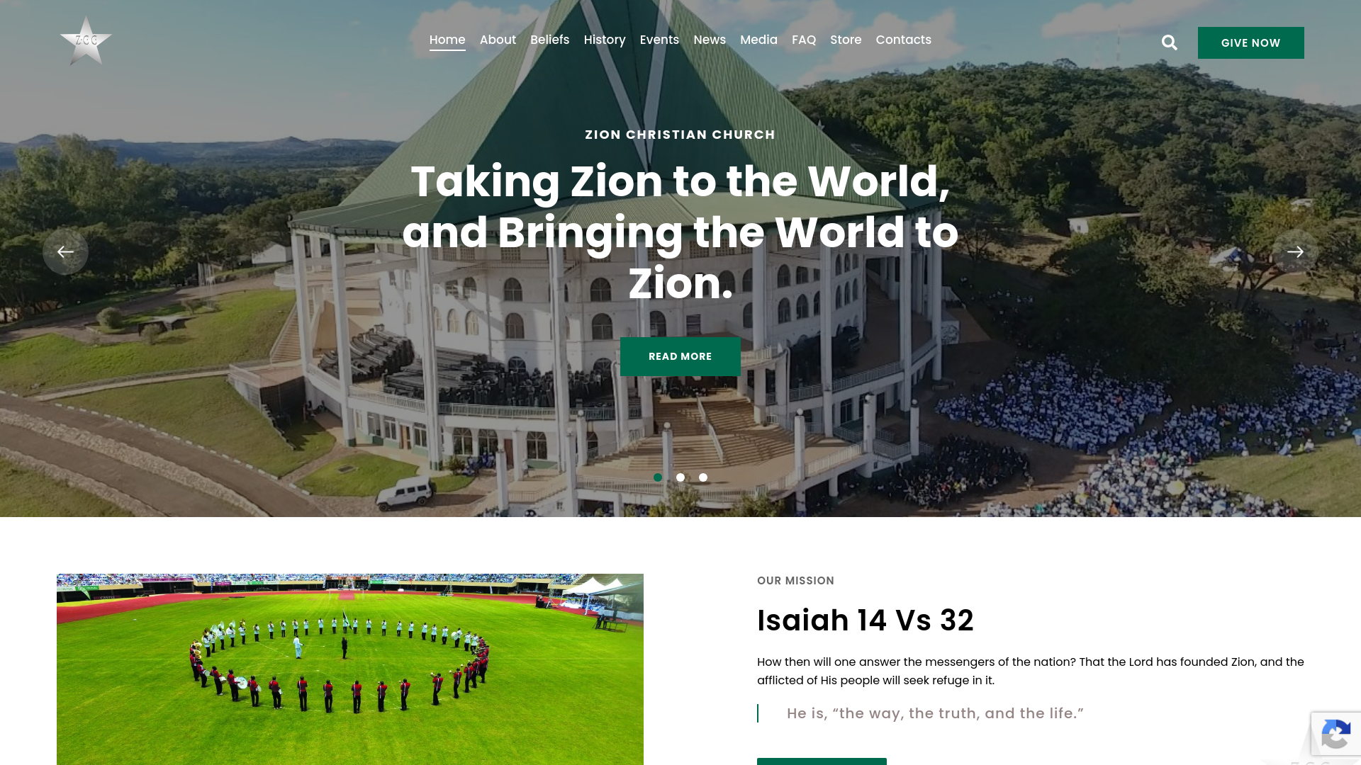 Website screenshot