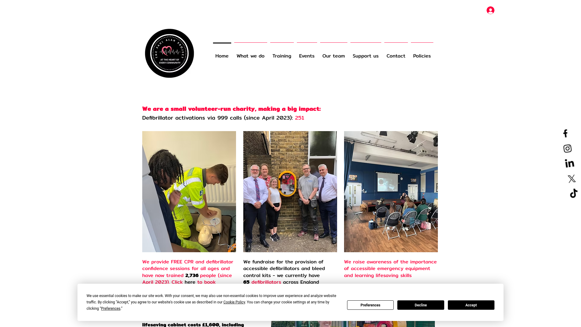 Website screenshot