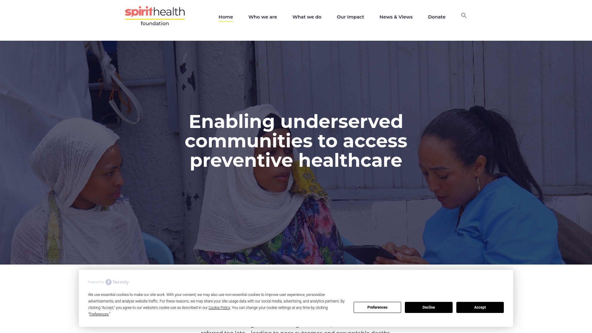 Website screenshot