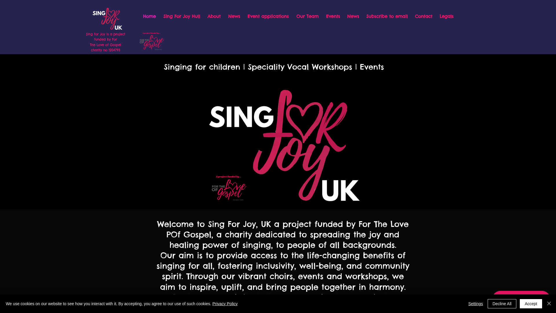Website screenshot