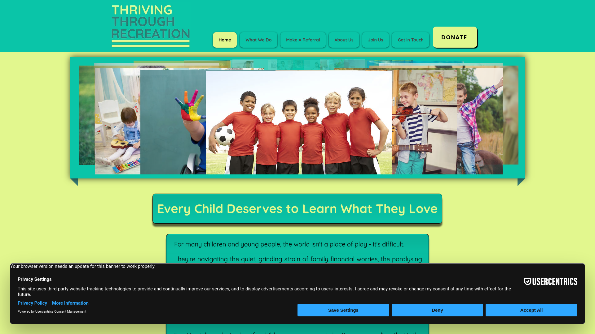 Website screenshot