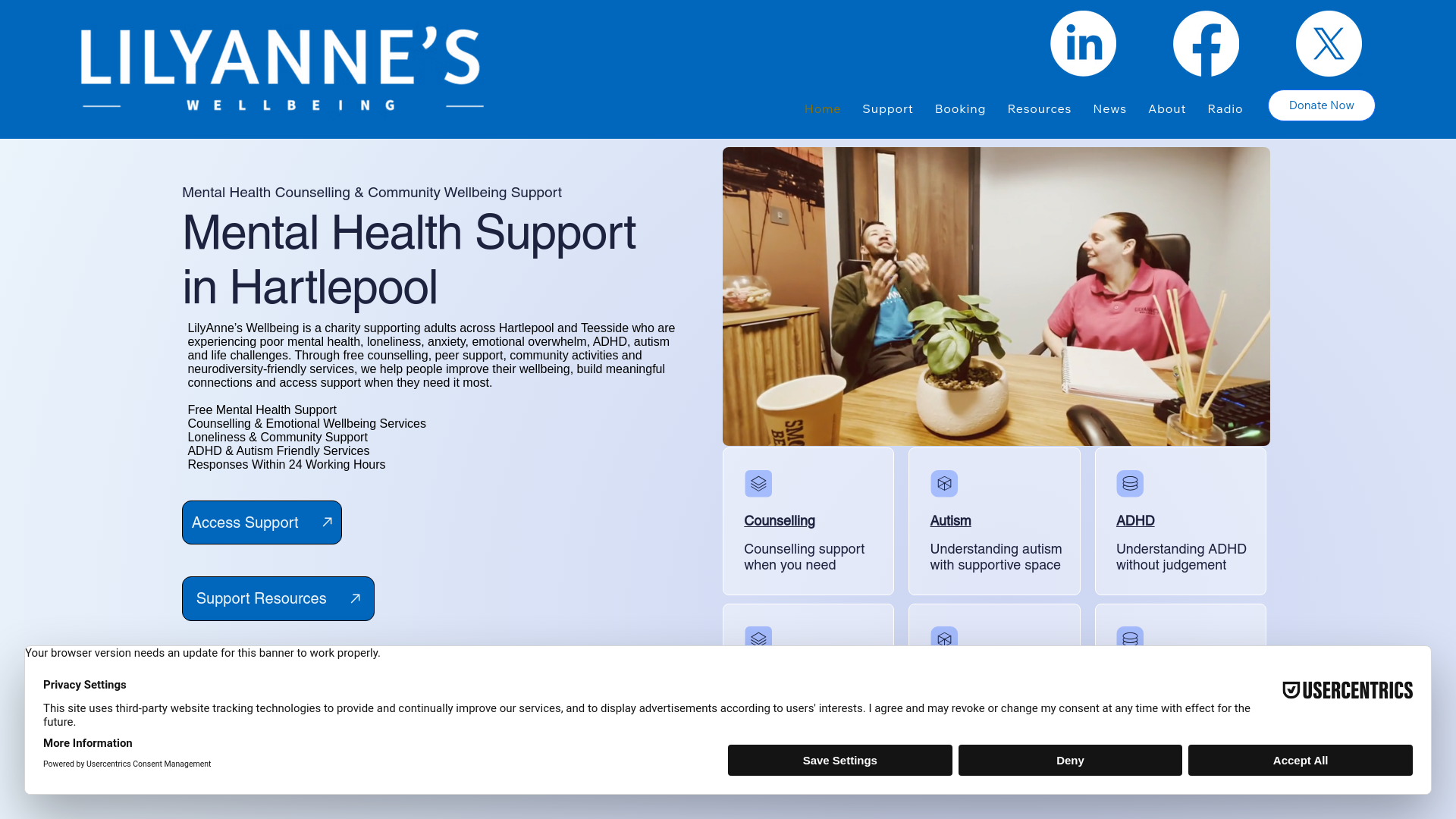 Website screenshot
