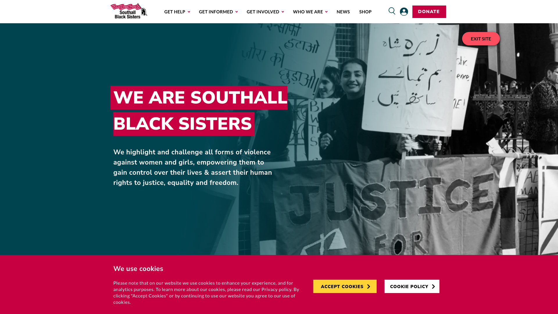 Website screenshot