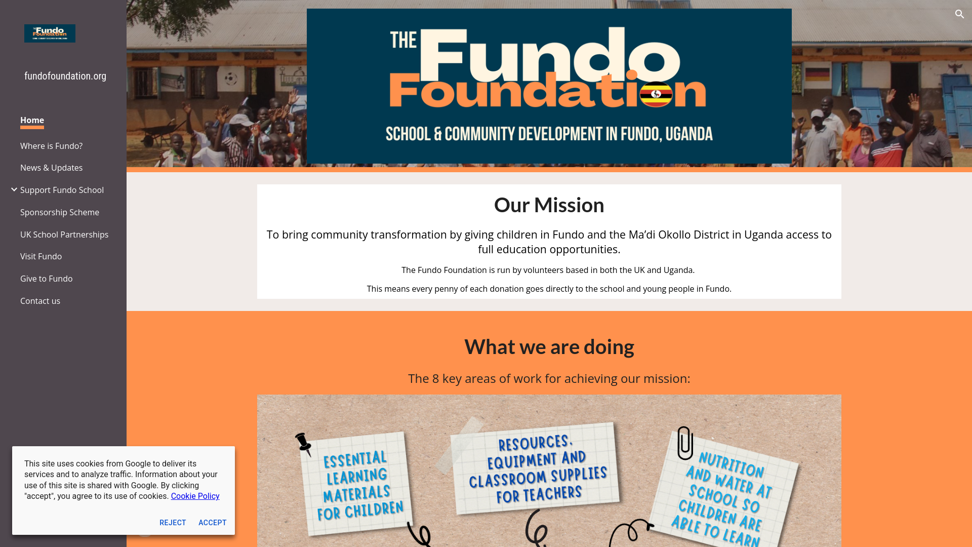 Website screenshot