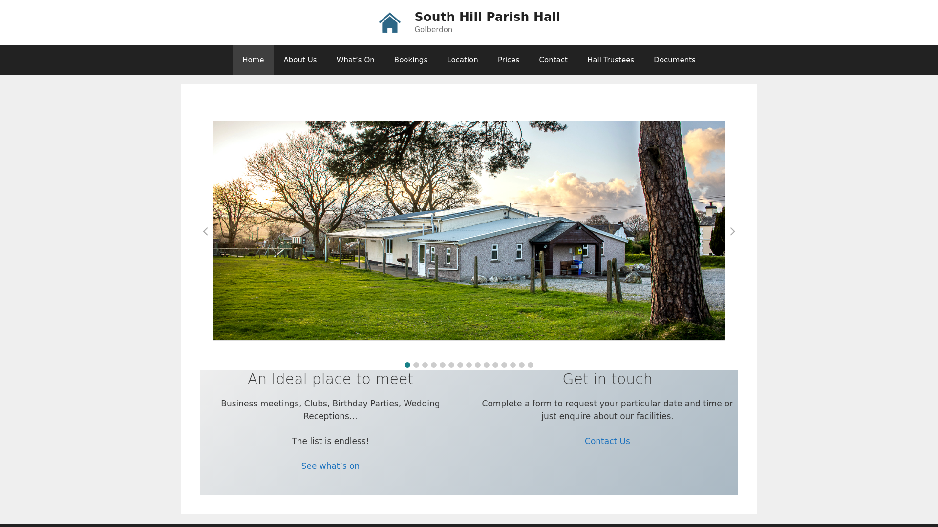 Website screenshot