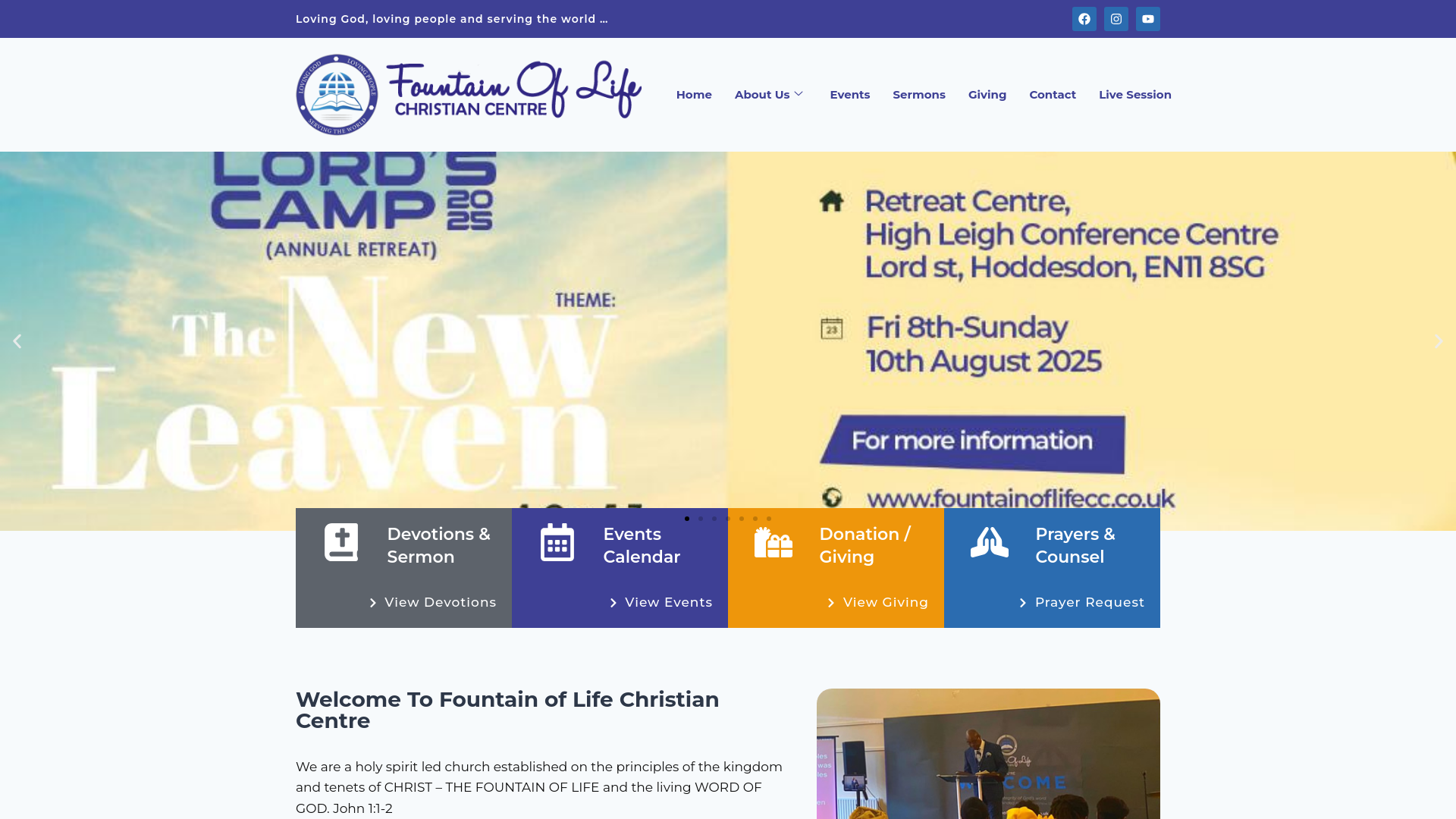Website screenshot
