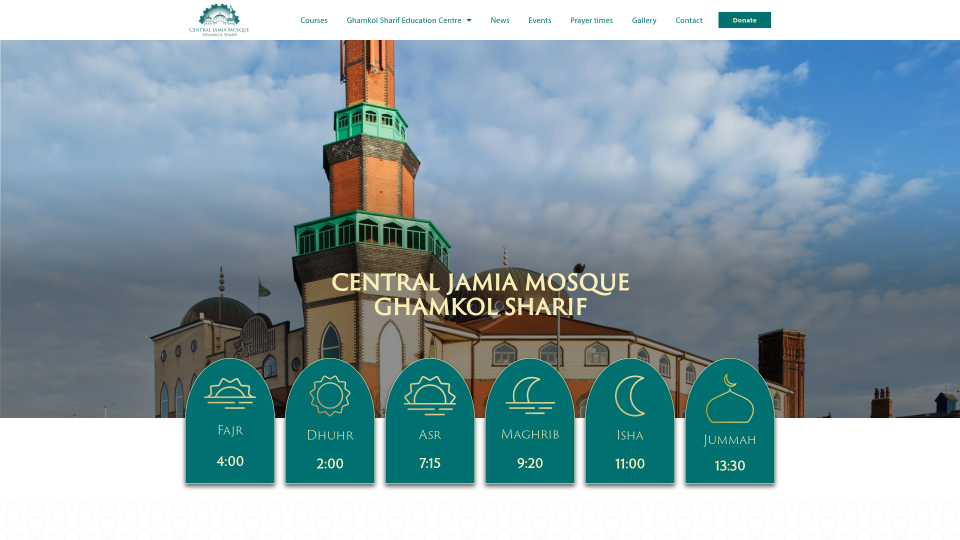 Website screenshot