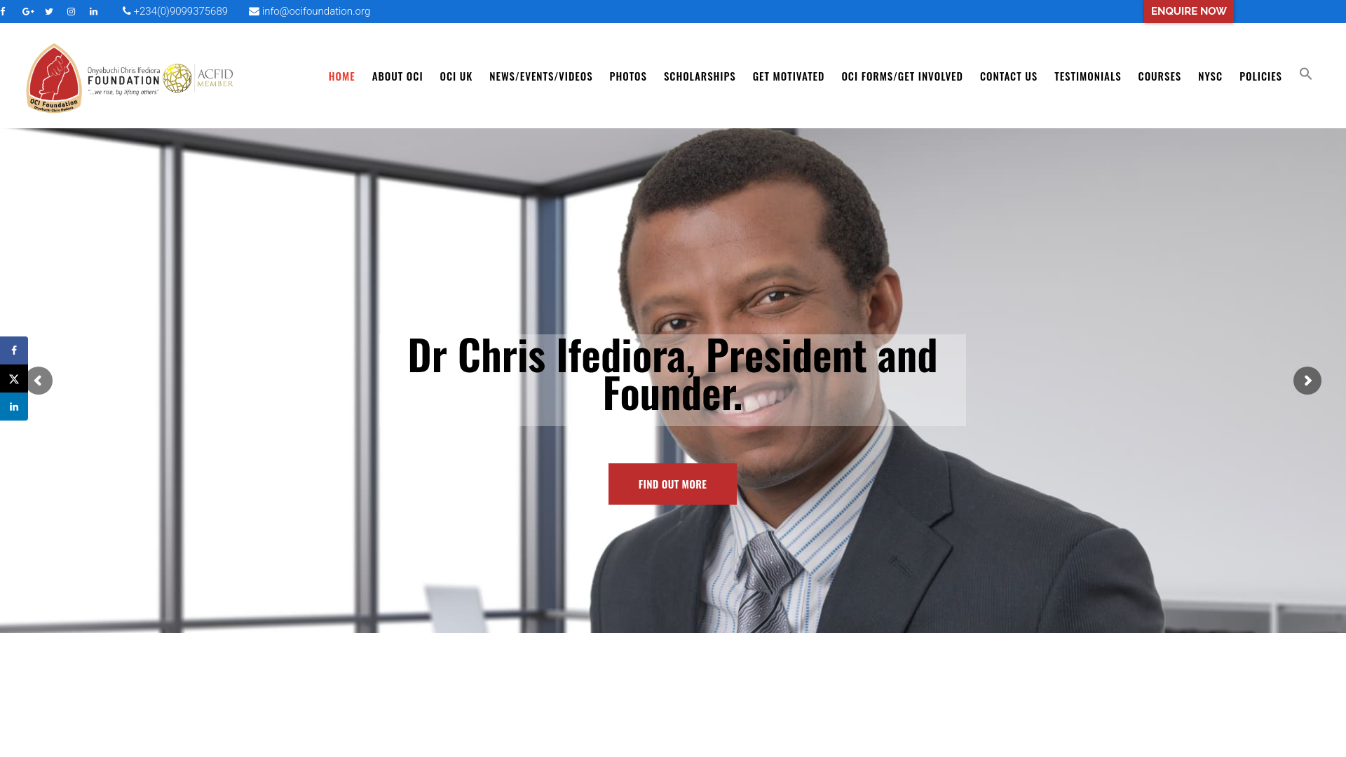 Website screenshot