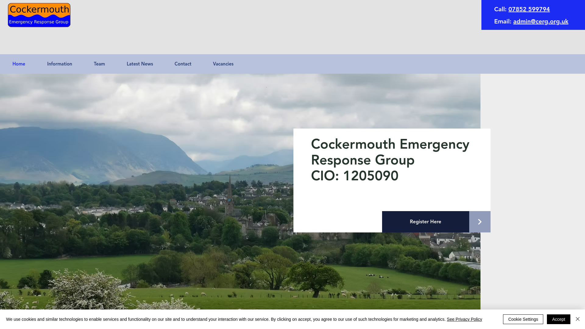 Website screenshot