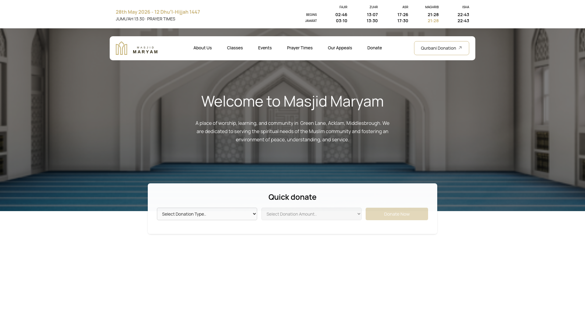 Website screenshot