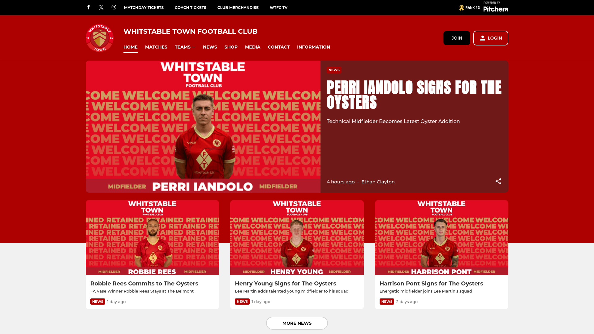 Website screenshot