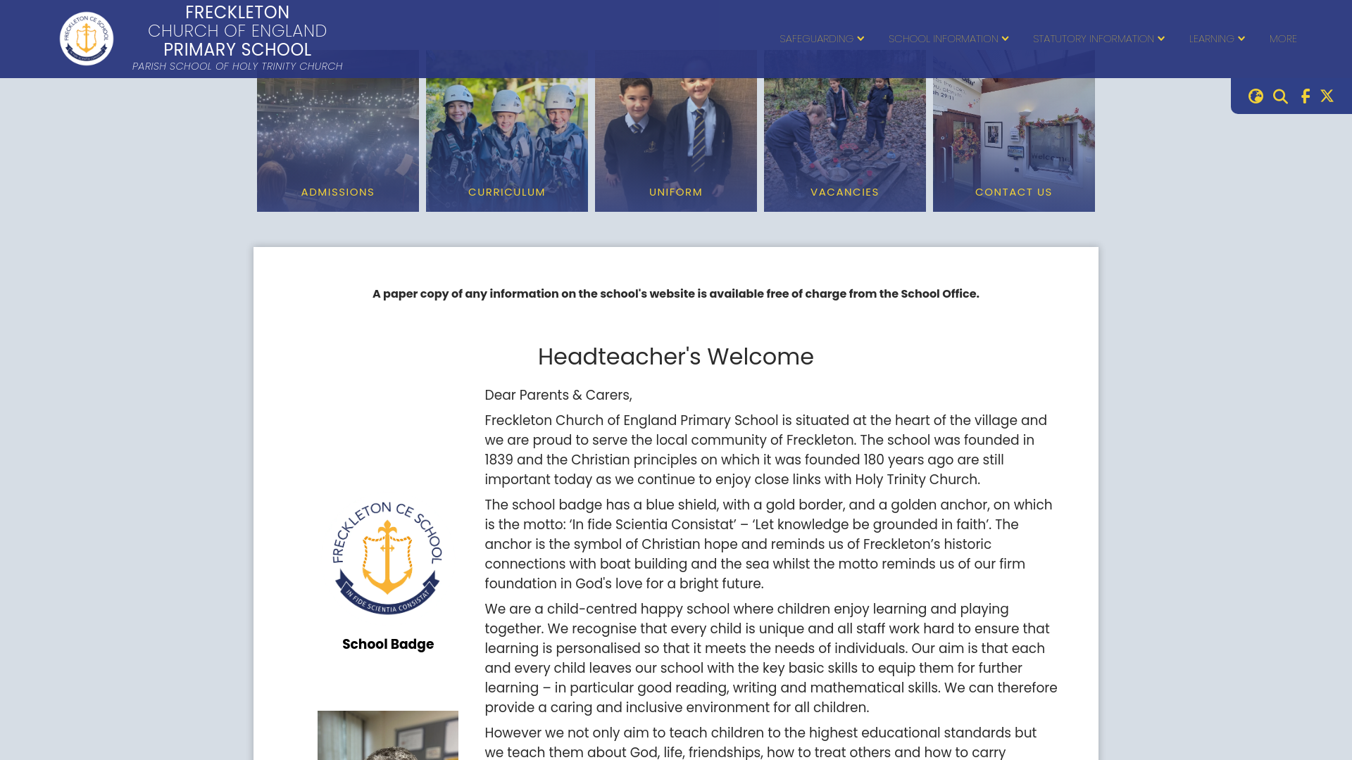 Website screenshot
