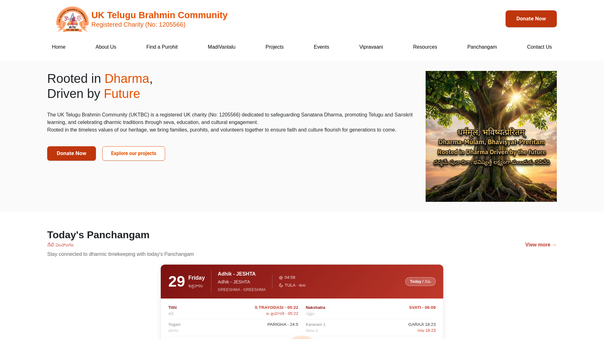 Website screenshot
