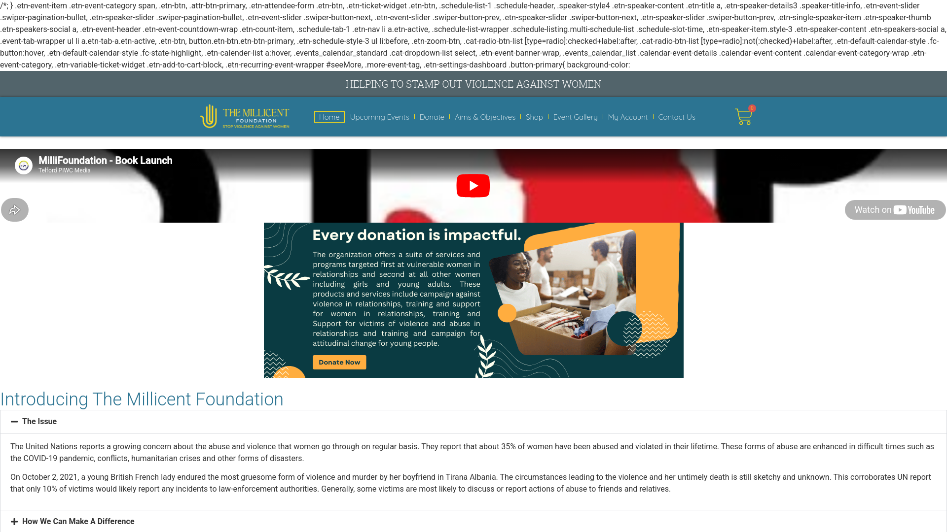 Website screenshot