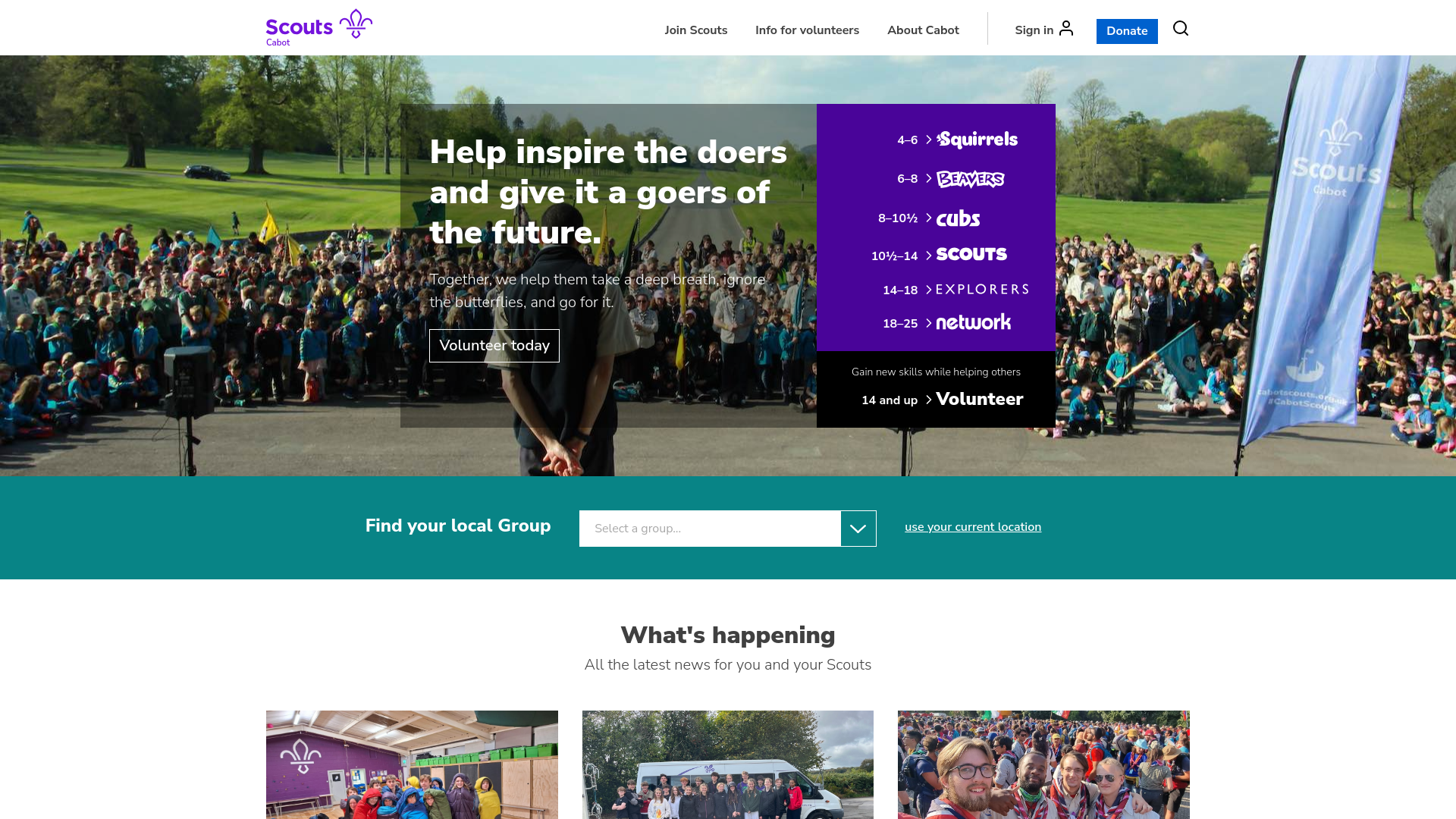 Website screenshot