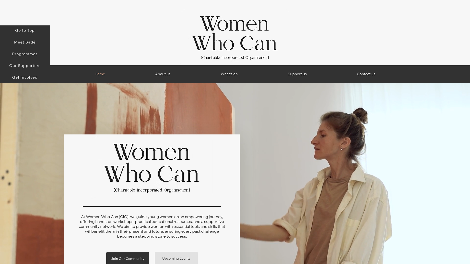 Website screenshot