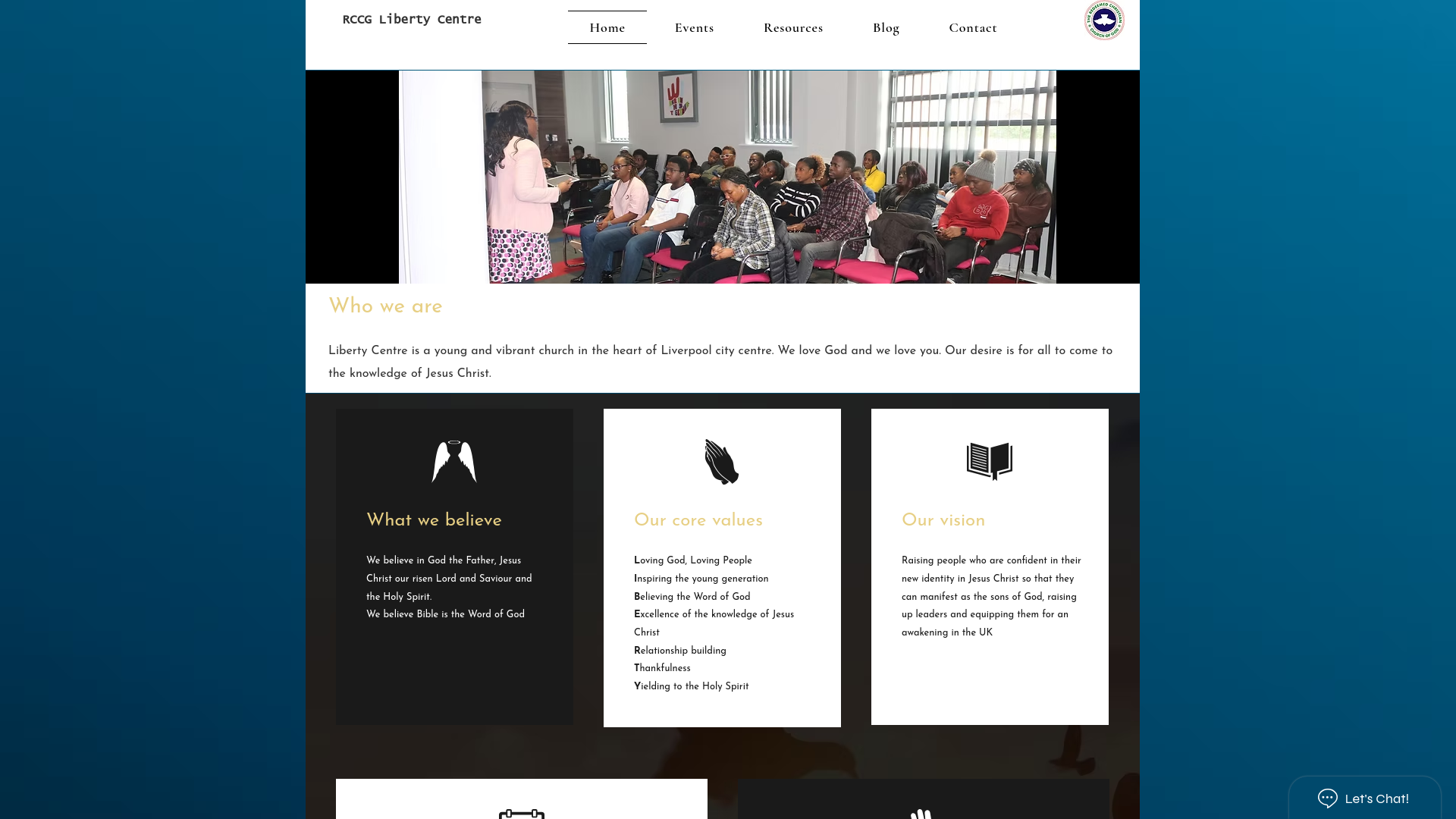 Website screenshot