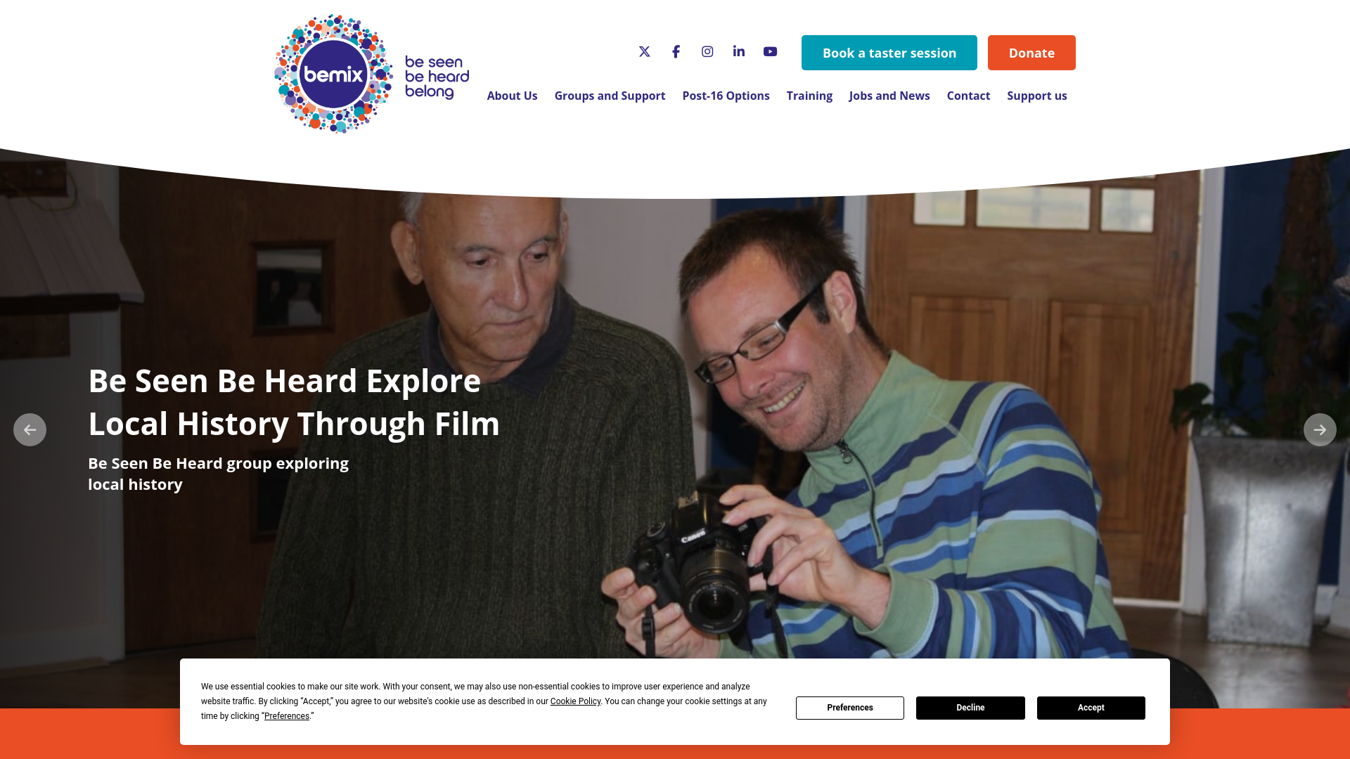 Website screenshot