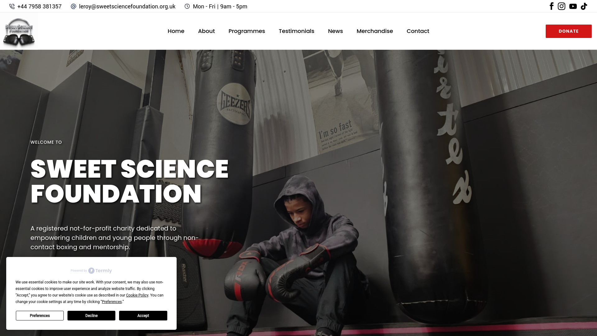Website screenshot