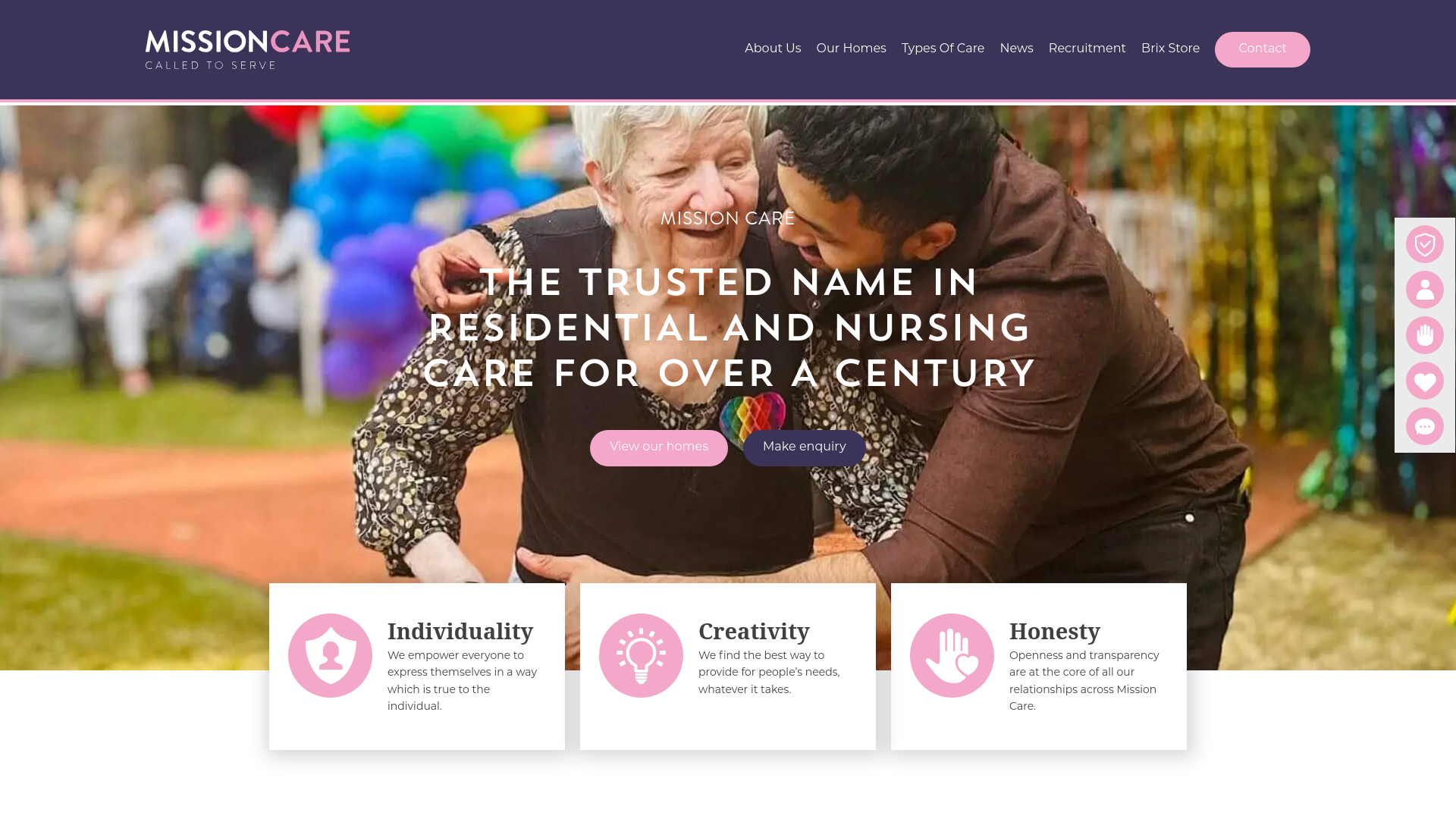 Website screenshot