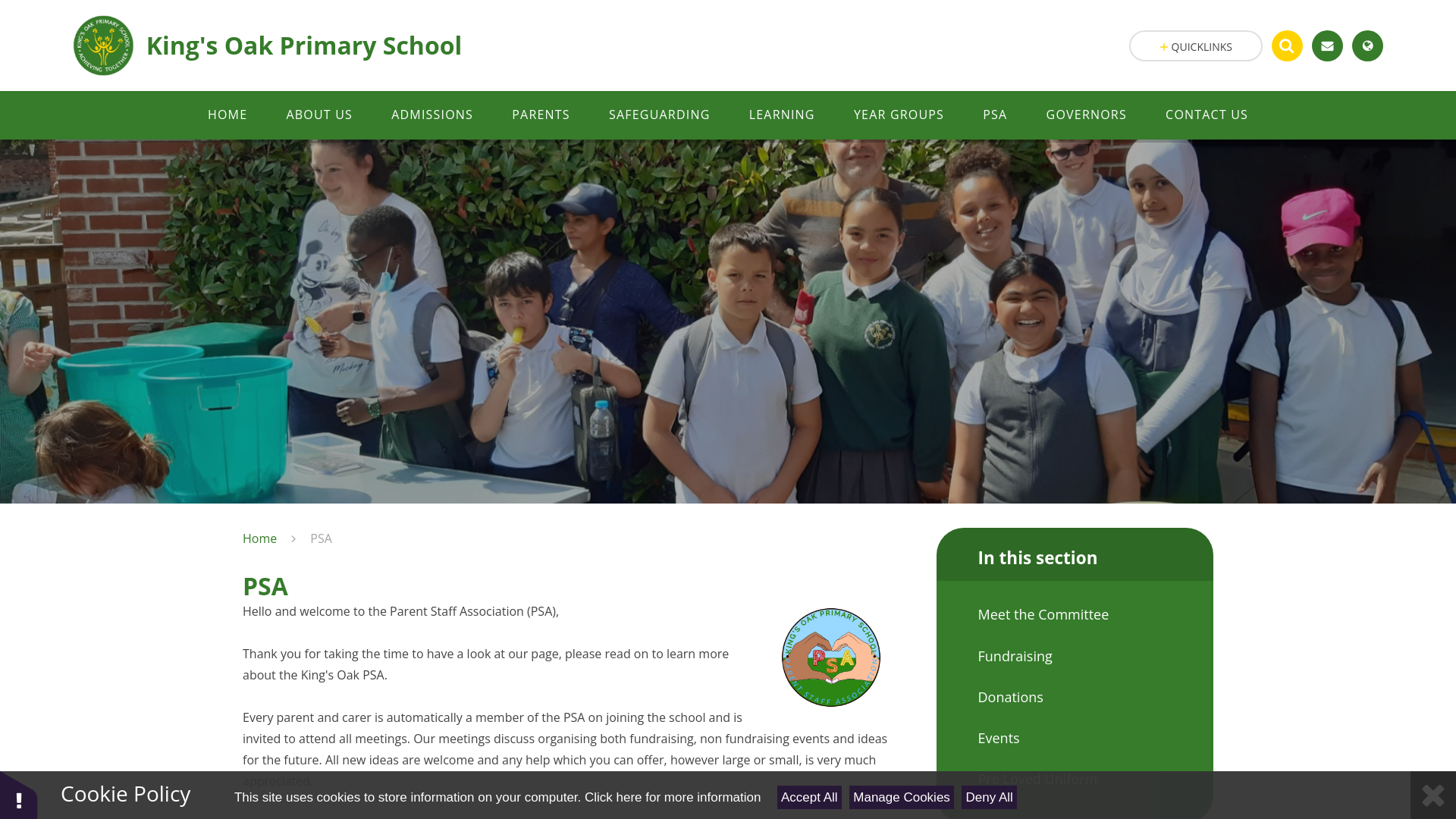 Website screenshot