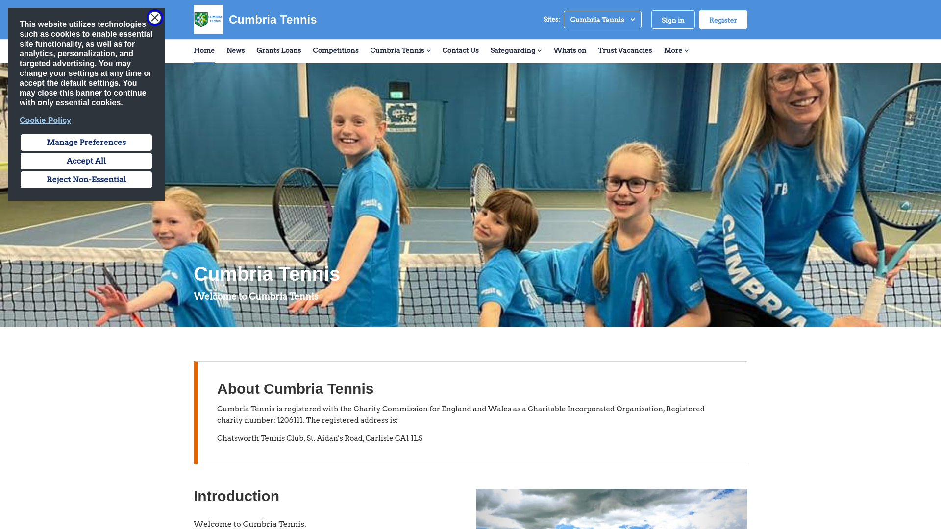 Website screenshot