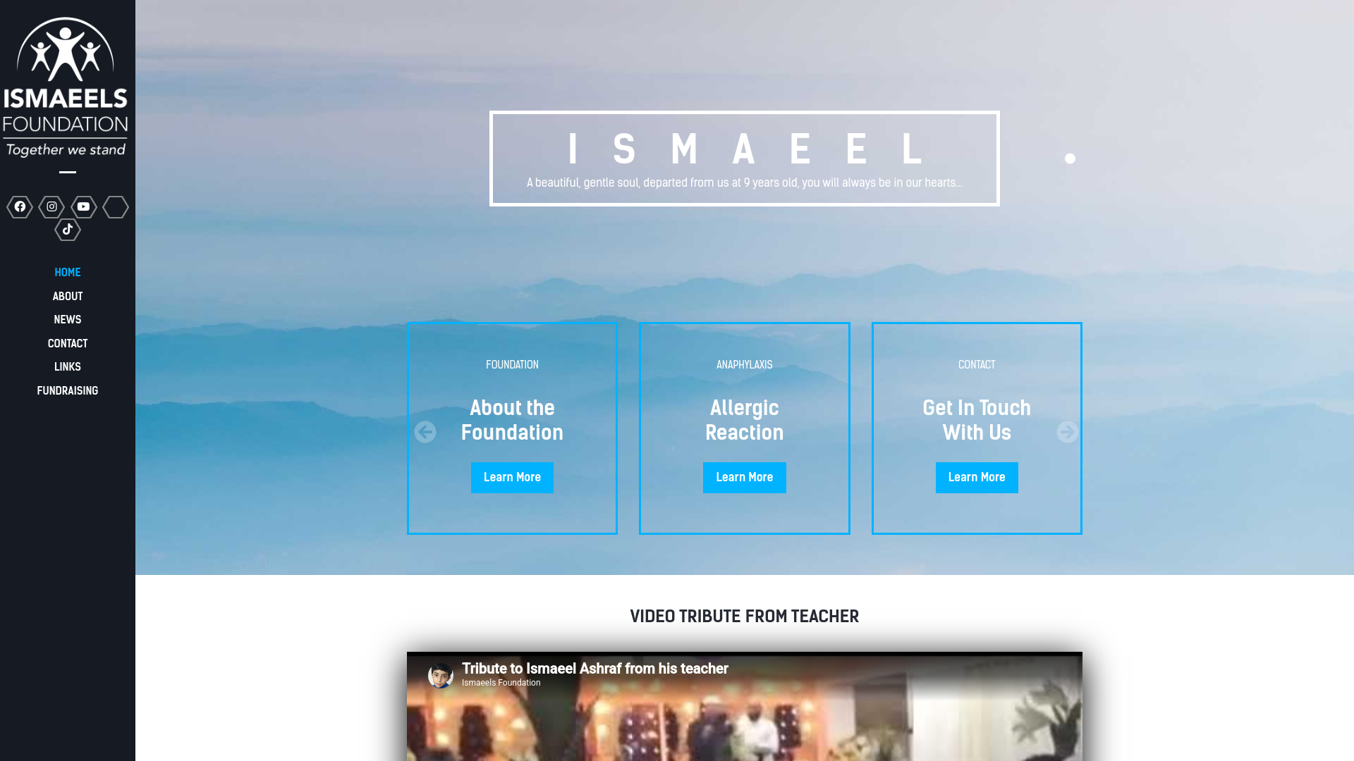 Website screenshot
