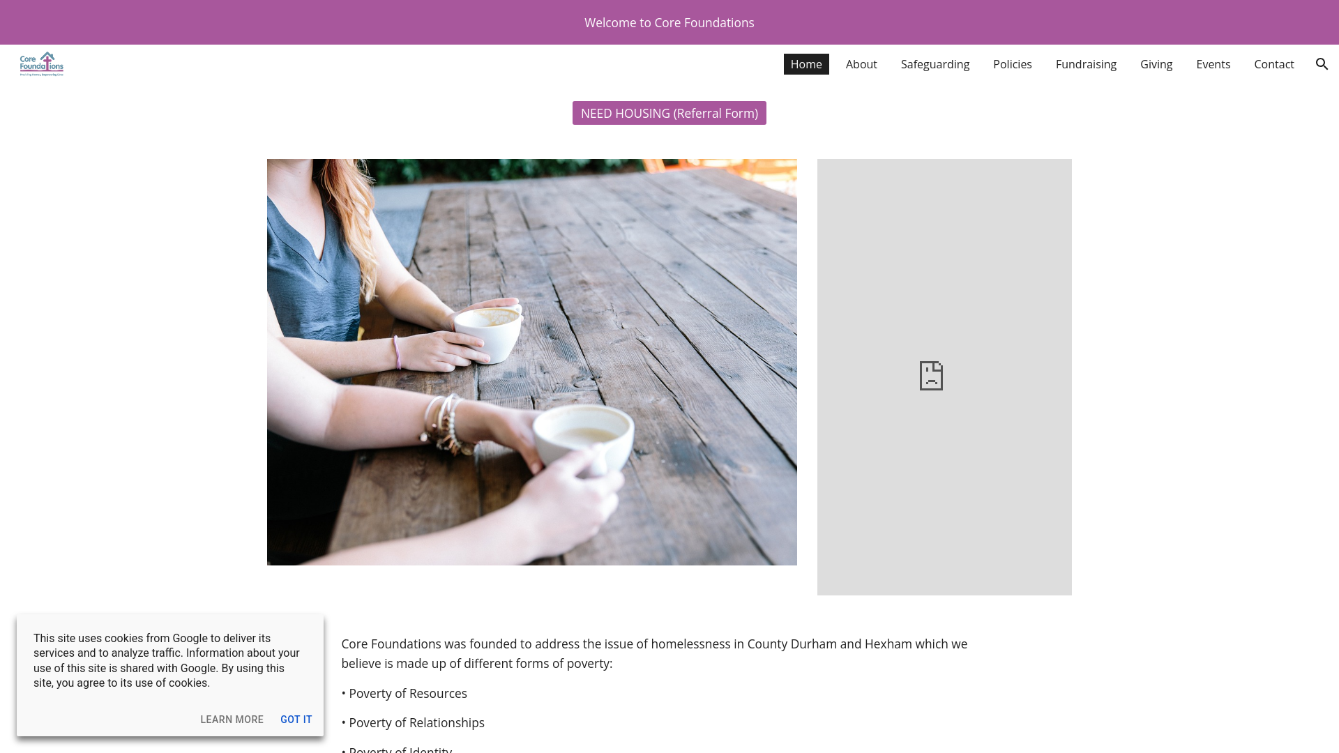 Website screenshot