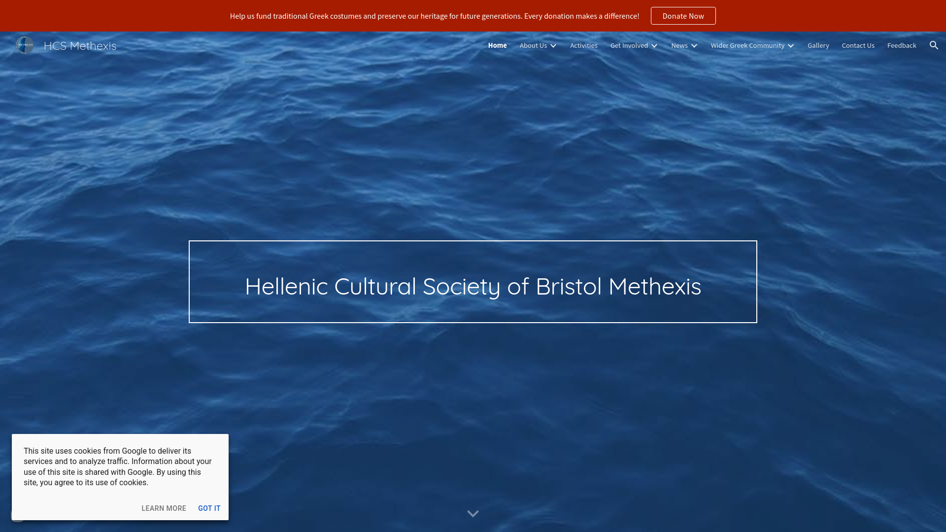 Website screenshot