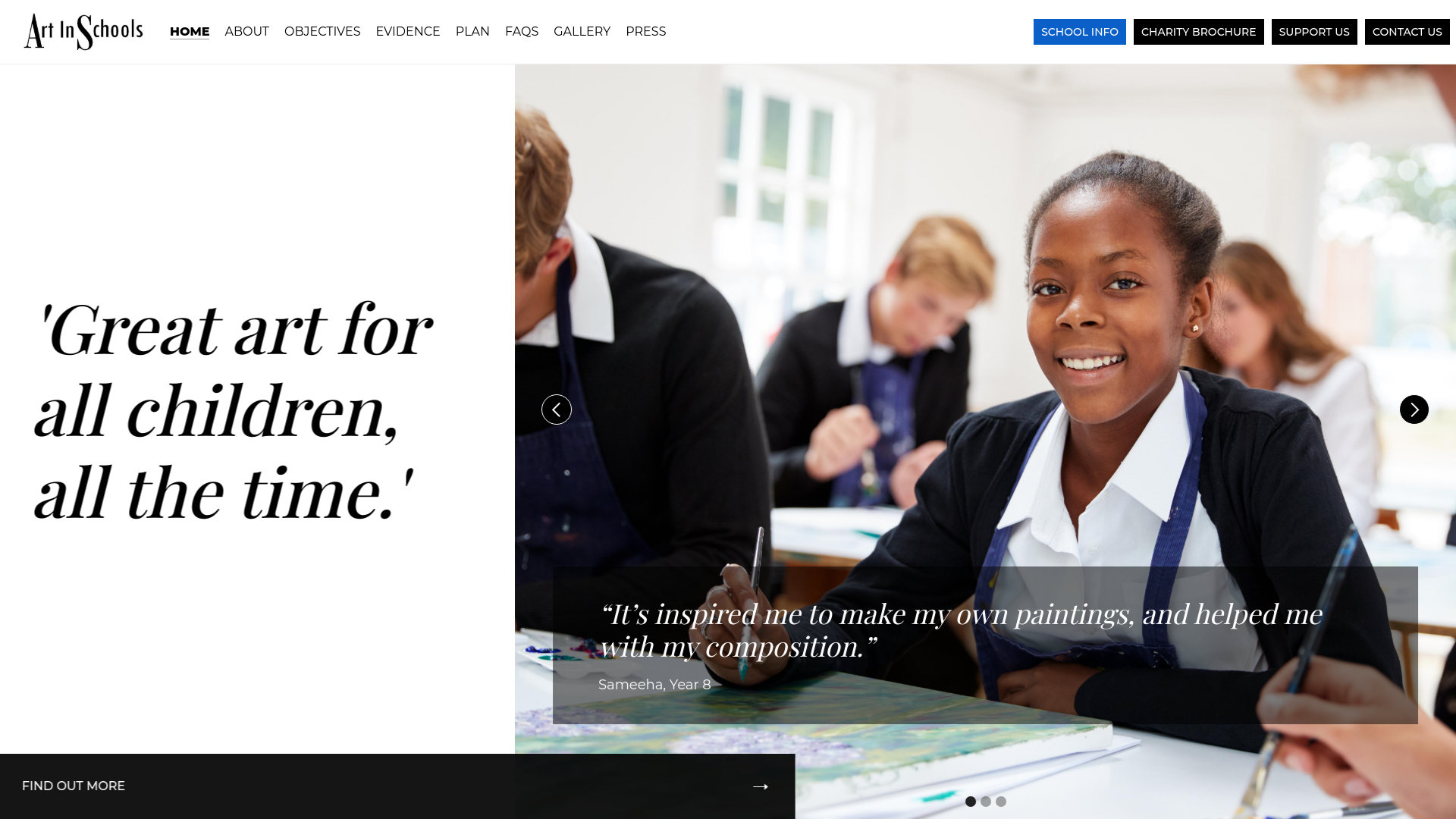 Website screenshot