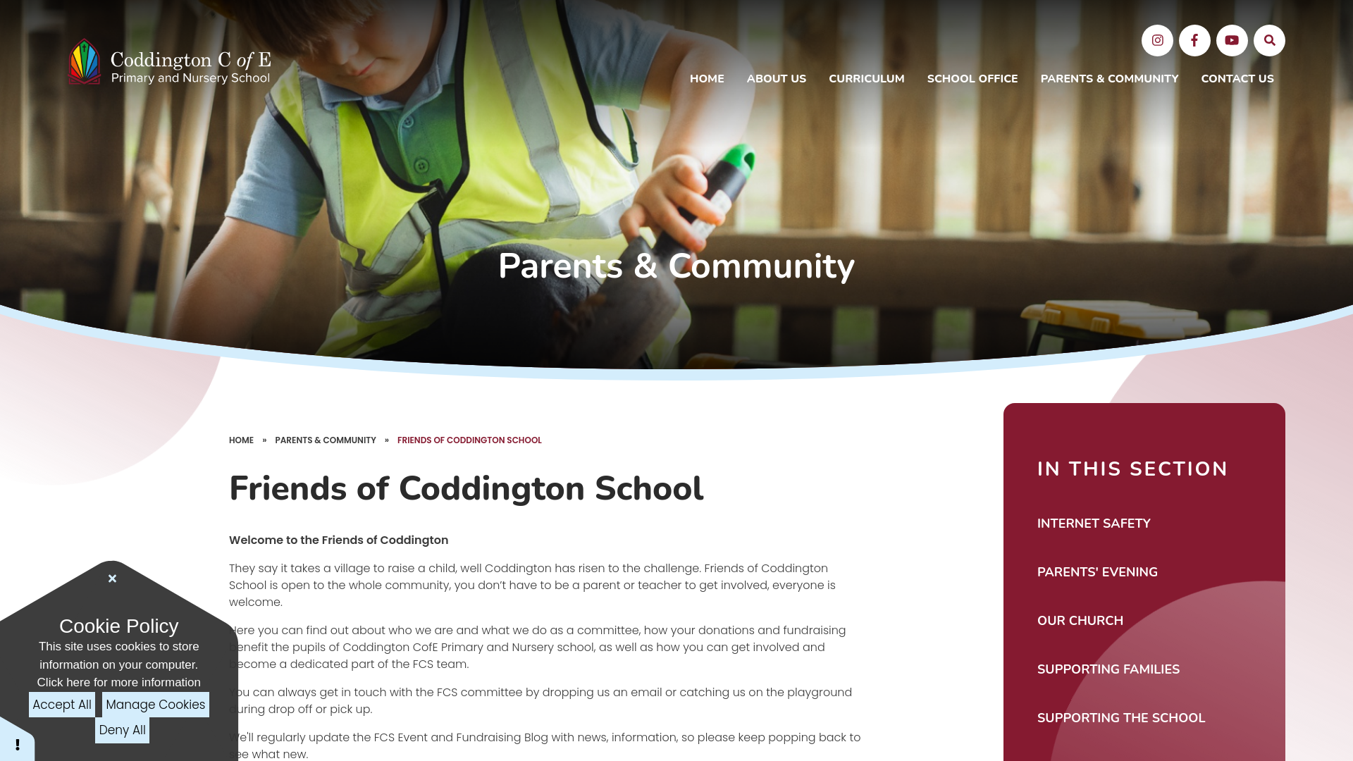 Website screenshot