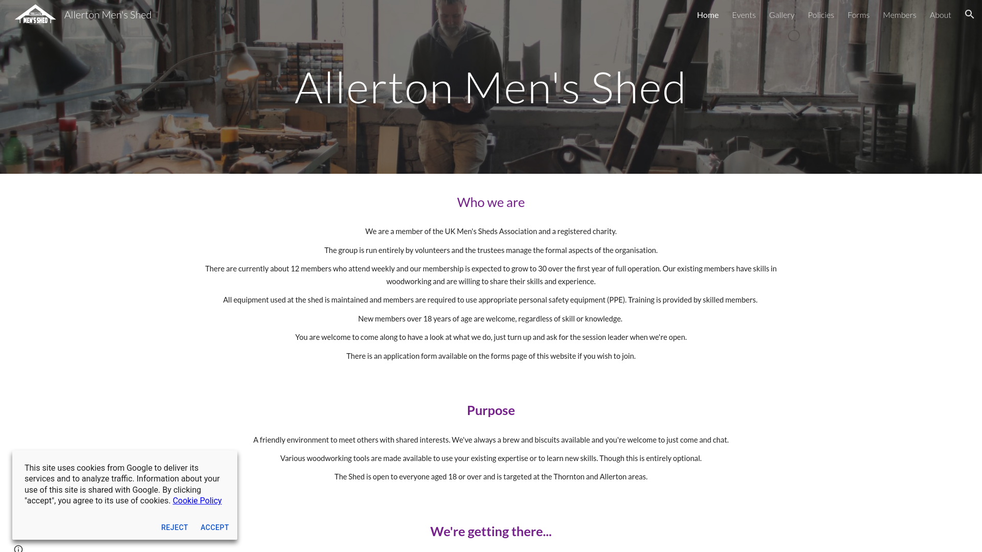 Website screenshot