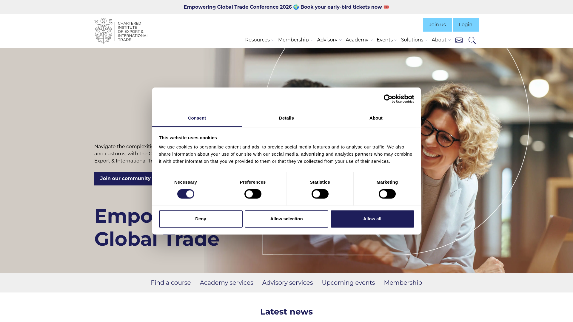 Website screenshot