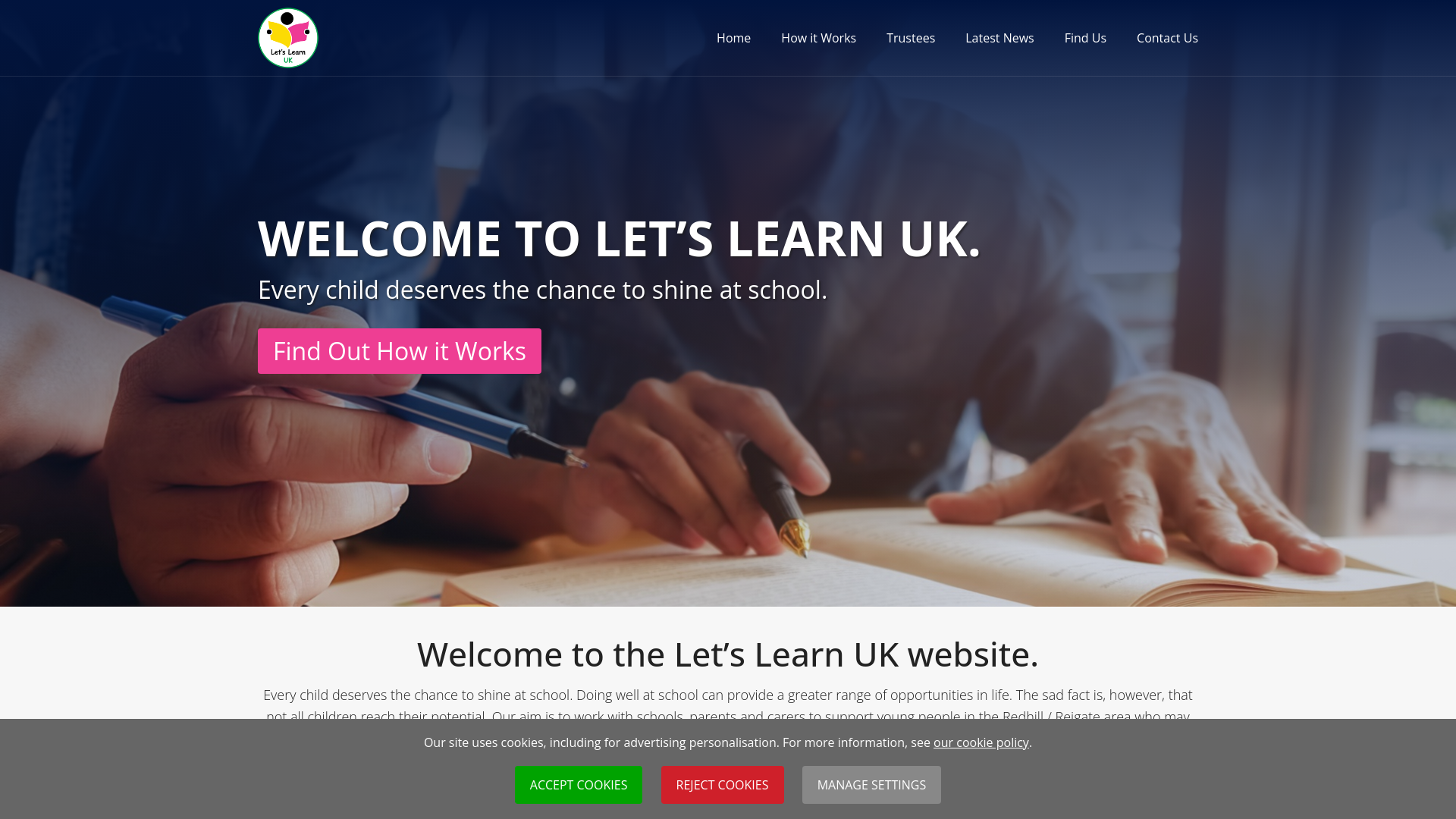 Website screenshot