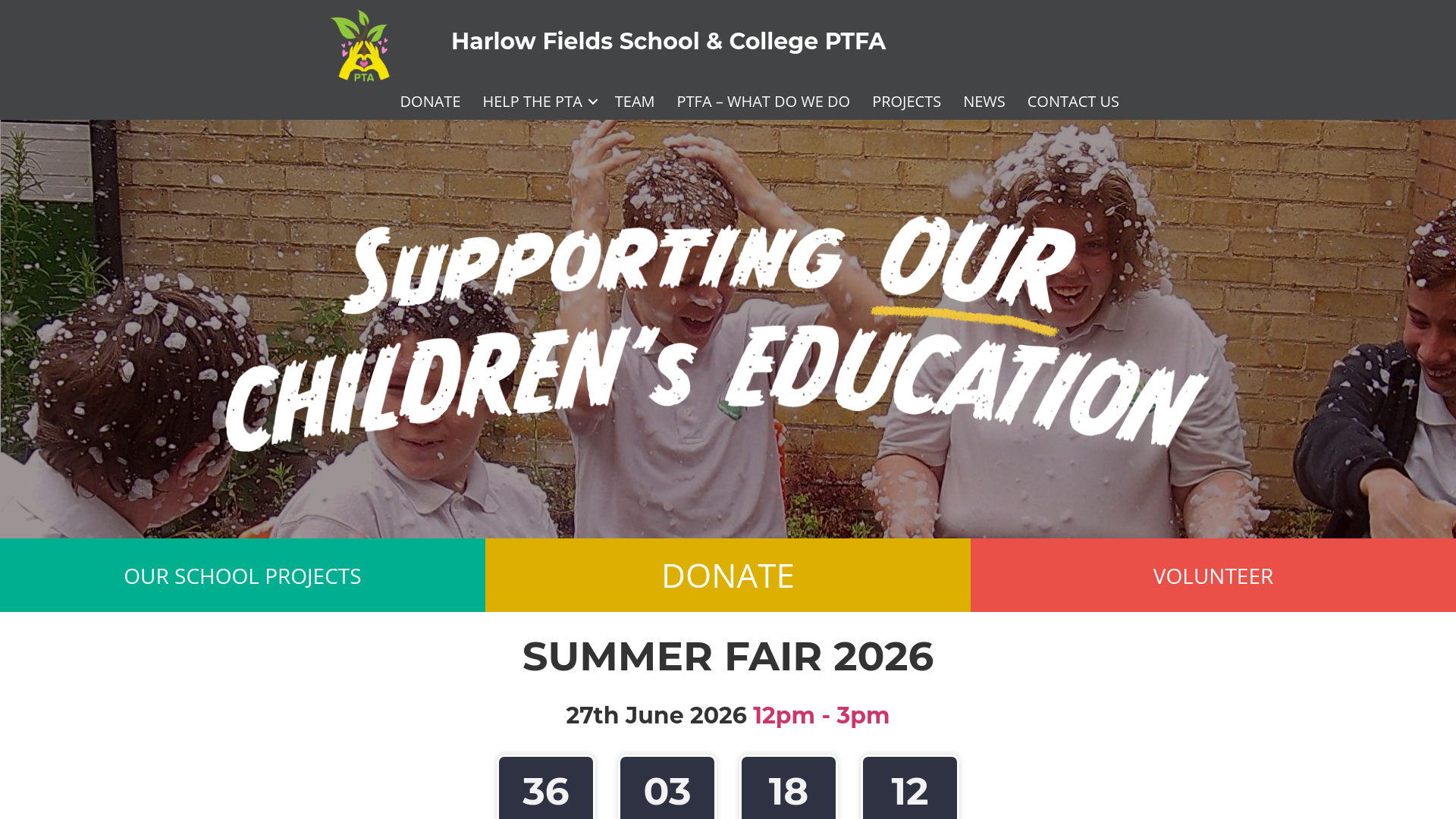 Website screenshot